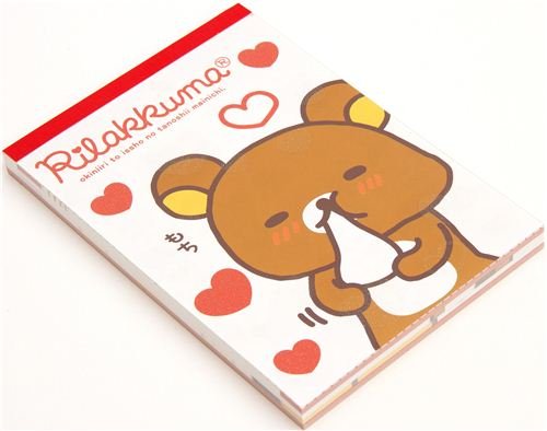 Imagen 2 de Bloc de Notas del Oso Rilakkuma dándose una comilona San-X