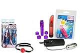 Pipedreams Fetish Fantasy Beginner Ball Gag Red Bundle - Adult Toy Sex Kit