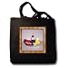 Banana Split - Black Tote Bag JUMBO 20w X 15h X 5d