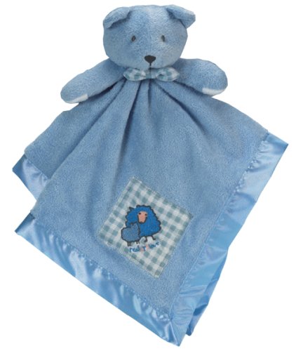 John Lennon 669969 - Schmuse- und Kuscheltuch / Schnuffeltuch, Teddy, blau