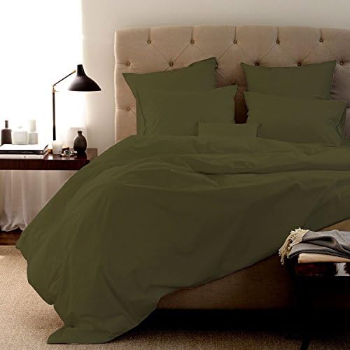 Organic Bed Sheets- sheets are comfortable and ultra-soft &amp; silky# 100% Organic Cotton Sheet Set - Made in India 600 Thread Count - 4pc Bed Sheet Set With 15 INCHES DEEP POCKET (KING, CELADON)