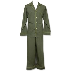 Buy Bedhead Mens Olive Insignia Green Egyptian Cotton Pajama by BedHead