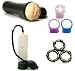Vibrating Fleshy Light Male Masturbator Adult Sex Toy Kit