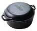 Kitchen & Housewares : Lodge Logic 5 Qt Double Dutch Oven and Casserole with Skillet cover set, 10-1/4-Inch in diameter