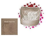 Comfort Sac Junior Sac Khaki Faux Fur By Elite Furniture