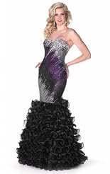 Modest Chiffon/Taffeta/Tulle Beaded Crystal Crystals Lace Applique Mermaid Wedding Party Dress 