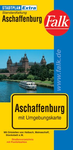 Falk Stadtplan Extra Standardfaltung Aschaffenburg