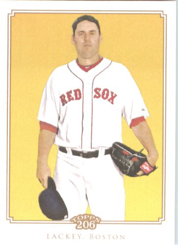 2010 Topps T-206 Baseball Card # 29 John Lackey - Boston Red Sox - MLB Trading Card in Screw Down Case!