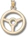Steering Wheel 3/4 Charm/Pendant -14K/10K, Stainless Steel or Gold Plated