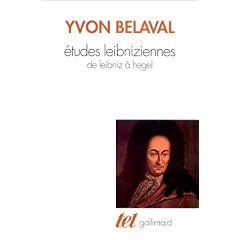 Etudes leibniziennes de Leibniz � Hegel