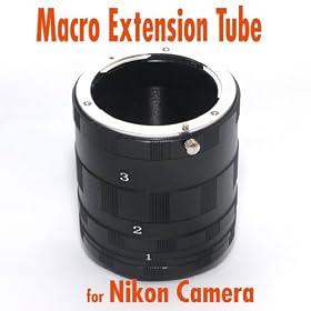 Click here to buy Macro Extension Tube Kit Compatible with Nikon Cameras by GeneralBrand.