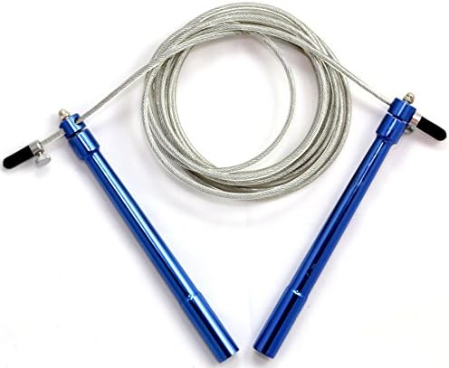 RiparoFit - Speed Jump Rope – Carrying Bag - Adjustable with Ball Bearings - Workout for Double Unders, Cross Fitness, WOD, Outdoor, MMA, Boxing Training, Crossfit