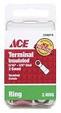 Terminals & Kits: ACE INSULATED RING TERMINAL 2 AWG