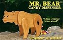 Mr. Bear Wooden Candy Dispenser Funny Toy - Poops Candy!