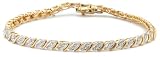 Image of 9ct Yellow Gold AMB227582 Ladies 0.25ct Diamond Bracelet