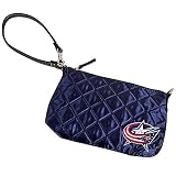 NHL Columbus Blue Jackets Quilted Wristlet, Navy