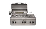 KitchenAid KBGN292LSS 39-Inch Built-In Propane Grill with Rotisserie and 2 Side Burners