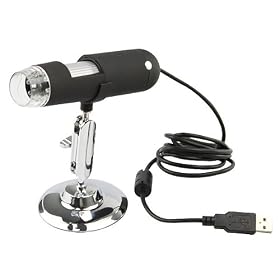2Mega Pixels Digital Video Camera Microscope Magnifier 20x to 400x USB Connected to PC