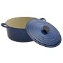 Le Creuset Enameled Cast-Iron 5-1/2-Quart Round French Oven, Cobalt