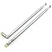 E-outstanding 1 Pair AM FM Radio Universal Antenna, 62.5cm 24.6