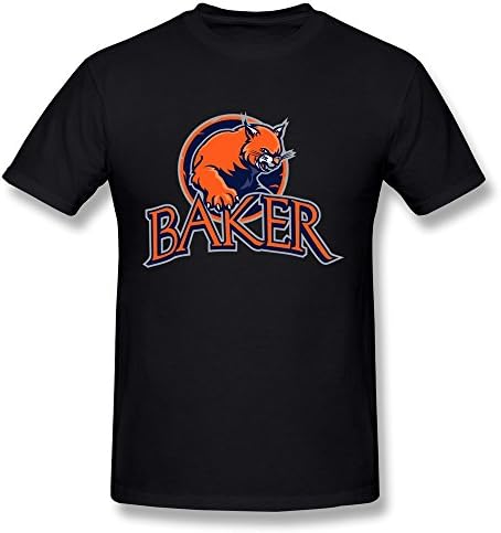 Baker University 1 Customized For Man Black Cotton Tees
