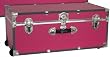 Collegiate - 30" Footlocker w/wheels & 2 Handles- Pink