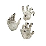 Set of 3 Ghastly Halloween Catacomb Zombie Hand Wall Hooks 10