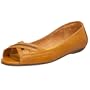 Bc Footwear Women's Chariot Open-Toe Flat,Mustard,7 M US