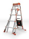 Little Giant Ladder Systems 15125-001 300-Pound 5-Feet to 8-Feet Duty Rating Adjustable Step Ladder