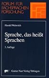 Sprache, das hei�t Sprachen