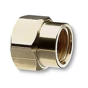 Nelson Machined Sheet Brass Pipe and Hose Fitting, Double Female with Swivel Male 1 2-Inch... by 