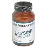 TwinLab L-Lysine, 500 mg, 100 Capsules (Pack of 4)