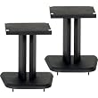 Black Satin Wood Speaker Stands