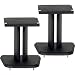 Electronics : Black Satin Wood Speaker Stands
