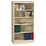 Five Shelf Steel Bookcase 18D Black