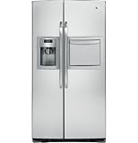Review GE  / GE GSHL6PHXLS 25.9 cu. ft. Side-by-Side Refrigerator with 3 Glass Shelves, Clear Gallon Door Storage, Refreshment Center, Turbo Cool Setting, Integrated Ice System and External Ice/Water Dispenser: CleanSteel