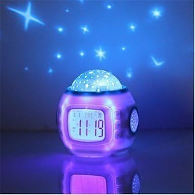 WAN Music Starry Star Sky Digital Led Projection Projector Alarm Clock Calendar Thermometer horloge reloj despertador