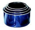 Tefal - Ingenio EmaiL Bleu Pacifique - L5009602 - Série 4 casseroles avec une poignée