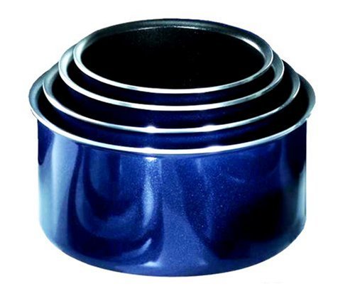 Tefal - Ingenio EmaiL Bleu Pacifique - L5009602 - Série 4 casseroles avec une poignée