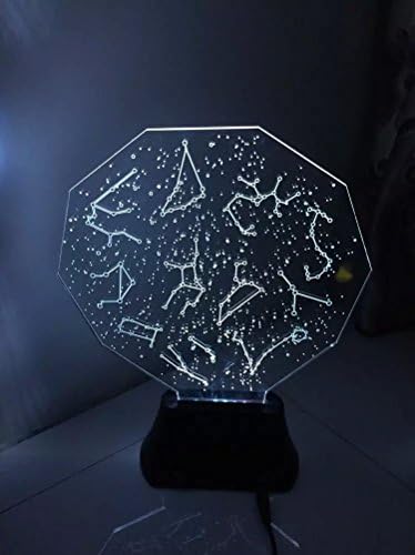 3D LOVE theme illusion lamp creative lamp night light table lamp decorated lamp (converted seven kinds of light color) Style 3 The vast sky