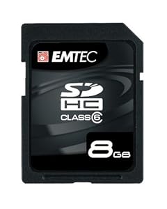 EMTEC 8 GB 133x High Speed SD Memory Card, Class 6 EKMSD8GB133XHC
