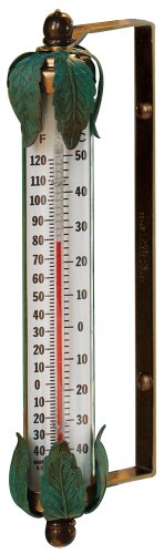 Conant Custom Brass Model T-3 Vermont Verdigris Outdoor Thermometer