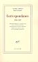 Correspondance 1920-1957
