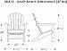 POLYWOOD SBA15GY South Beach Adirondack Chair