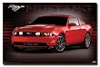 Ford Mustang (Red) Art Poster Print - 22x34