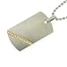 410HW mQSeL. SL75  10 Karat Yellow Gold High Polish Floral Dog Tag with 18 chain