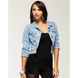Buy bebe Cut Away Denim Jacket by bebe
