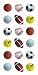 Mini Sports Balls Scrapbook Stickers