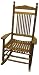 Harrison Solid Oak Classic Styled Rocking Chair: Natural Finish