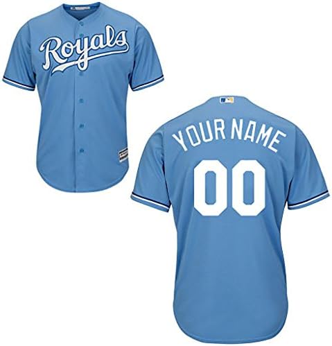 Kansas City Royals 2015 Personalized Alternate Home Blue Jersey Your Name Size S